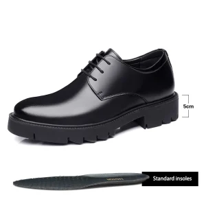 Men’s 10cm Height Increasing Dress Shoes Oxford Outsole English Style