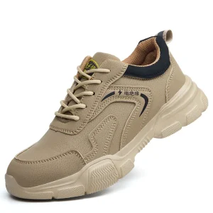 Men’s 4 Season Safety Shoes Leather Upper Anti Impact Anti Puncture Slip resistant 10KV Insulated Waterproof for Construction