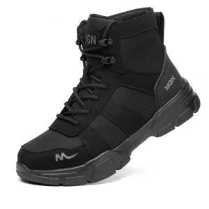 Men’s 48 Plus Size Anti-Puncture Security Boots & Work Safety Sneakers with Steel Toe Work Boots