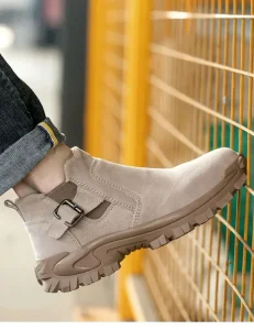 Men’s 6KV Insulated Safety Work Boots Anti Smash Anti Stab Slip On Industrial Shoes Non Slip Wear Resistant Protective Footwear