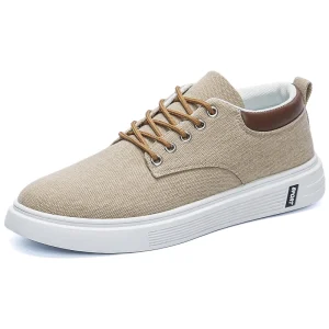 Men’s All Season Casual Walking Shoes Comfortable Breathable Canvas Upper Cotton Lining Rubber Outsole