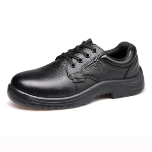 Men’s Anti Slip Anti Static Labor Safety Shoes with Steel Toe Upper Protective Working Shoes Security Shoes
