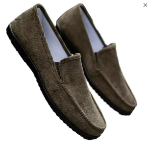 Men’s Anti Slip Walking Sneakers with Comfortable Canvas Flat Insole