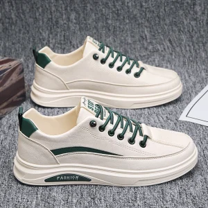 Men’s Athletic Board Shoes Versatile Fashionable Casual Platform Sole Heightened Small White Shoes 39-44