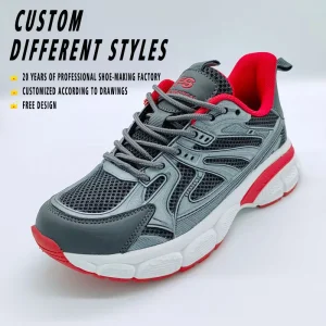 Men’s Athletic Sneakers Breathable Mesh Upper Non-Slip Casual Sports Shoes for Men