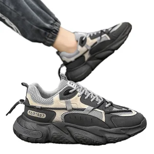 Men’s Athletic Sneakers Casual Running Sports Walking Shoes Lace Up Waterproof Breathable for Winter
