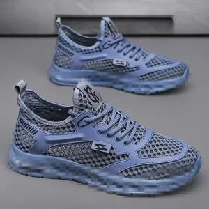 Men’s Autumn Spring Summer Light Weight Fast Drying Breathable Hiking Shoes with Closed Toe Fashion Design