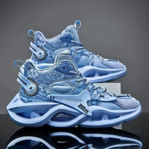 Men’s Basketball Court Sneakers Cushioning All Season Sports Shoes