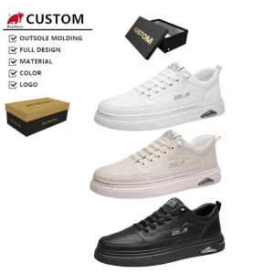 Men’s Basketball Sneakers Custom Logo Air Cushion Court Shoes Anti-Slip Lighted Waterproof Slip-On Design Made Patent Leather