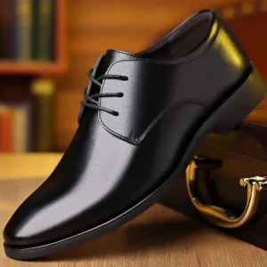 Men’s Boys Black Formal Wear Wedding Groomsmen Summer Casual Shoes Work Business Casual Soft Sole Trendy Men’s Shoes