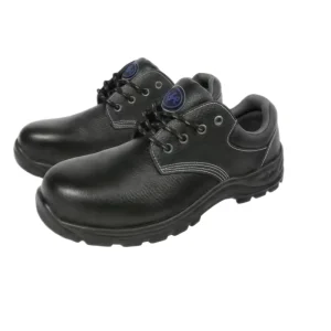 Men’s Breathable Embossed Leather Ankle Boot Security Work Shoes with Four Seasons Anti-Impact Protection