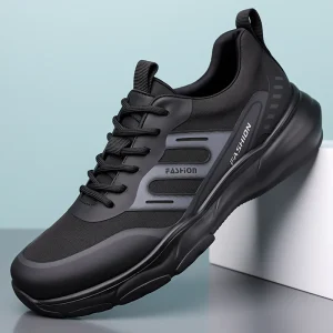 Men’s Breathable Mesh Fashion Sneakers Non Slip Thick Sole Casual Walking Shoes