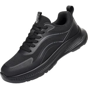 Men’s Breathable Mesh Running Sneakers Non-Slip Thick Sole Athletic Walking Shoes