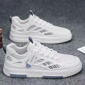 Men’s Breathable Mesh Sports Casual Shoes White Men’s Sports Shoe Fashionable Multi-Functional