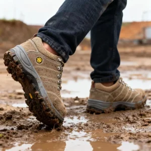 Men’s Breathable Steel Toe Cap Work Shoes Low Cut Casual Fashion Industrial Safety Shoes One-Leg Protection Winter