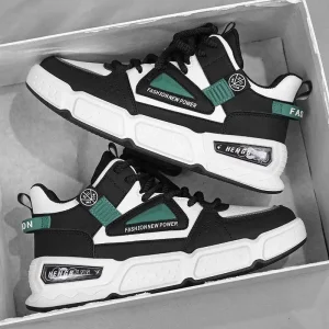 Men’s Breathable Thick Soled Sports Running Shoes Basketball & Walking Zapatos Deportivos Chunky Style