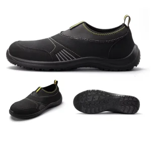 Men’s Breathable Waterproof Anti Smashing Anti Puncture Anti Slippery Factory Work Shoes Genuine Leather Upper PU Outsole
