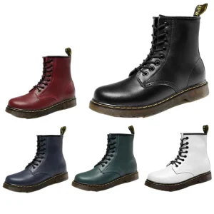 Men’s British Boots High Top Genuine Leather Plus Size35-48 Waterproof Summer Casual Winter Snow Shoes Outdoor Heattech