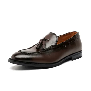 Men’s British Style Leather Loafers for Wedding Party
