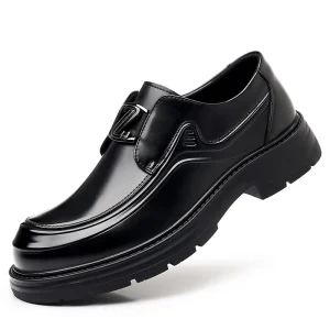 Men’s Business Casual Dress Shoes Oxford Black Leather One-Legged Tassel Head Wedding Groom