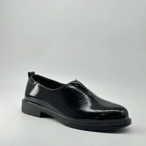 Men’s Business Casual Office Leather Half-slip Shoes Vintage Cowhide Solid Slip-On for Winter Career