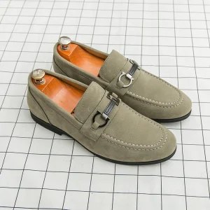 Men’s Business Casual Shoes for Italian Men Party Dress Shoes Comfortable Pointed-toe Loafers