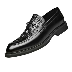 Men’s Business Dress Casual Leather Lace-Up Cushioned Anti-Slip All Seasons Shoes Extra Large Size Wedding