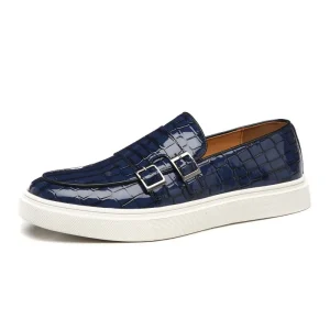 Men’s Business Formal Dress Shoes Breathable Leather Loafers Solid Pattern New Design Summer Casual Slip-On