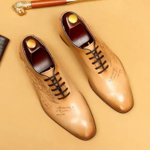 Men’s Business Formal Shoes Wedding Shoes Oxford Leather Shoes