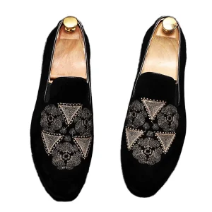 Men’s Business Microfiber Wedding Slip-On Formal Dress Shoes Pointed Toe Spring Fashion Size 38-44