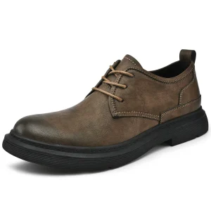 Men’s Business Shoes Lace up Formal Dress Shoes Casual Leather Wedding Shoes for Men