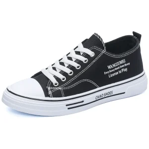 Men’s Canvas Shoes Breathable Stylish Versatile Trendy Casual Preppy Style