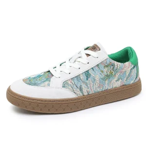 Men’s Canvas Shoes Causal Board Shoes Canvas Trendy Shoes Lightweight Breathable Fashionable Shoes with Rubber Sole