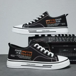 Men’s Canvas Shoes Spring Breathable Casual Sneakers Youth College style Simple Design Casual Sneakers
