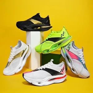 Men’s Carbon Plate Marathon Racing Shoes Arch Support EVA Lightweight Summer Spring Running Shoes 34 45 Boys