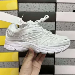 Men’s Casual Basketball Running Shoes Stretch Fabric Thick Cushioned Soles Stitching for All Seasons Spring Autumn