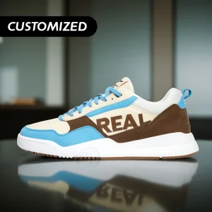 Men’s Casual Basketball & Sports Sneakers Comfortable Walking Shoes Custom Design Logo Genuine Leather Lining for Winter Spring