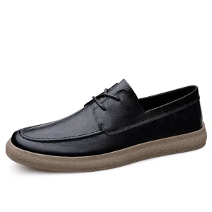 Men’s Casual Board Shoes Lace up Design Breathable Lightweight Plush Insulation Spring Winter Fashion Large Size