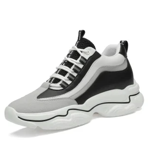 Men’s Casual Breathable Basketball Style Sports Shoes Anti-slip Thick Sole Running Shoes
