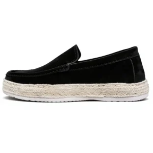 Men’s Casual Breathable Canvas Shoes Lace-up Loafers with Comfortable Lace-Up Closure Rubber Outsole All Seasons