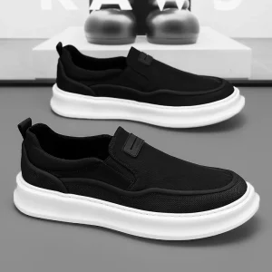 Men’s Casual Canvas Walking Shoes All-Match Breathable Slip-On Thin Soft Sole Style Fashion Trend