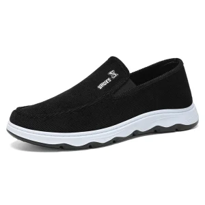 Men’s Casual Comfortable Flat Slip-On Loafers Breathable Waterproof Outdoor Fitness Shoes for Spring Summer Autumn Walking Style