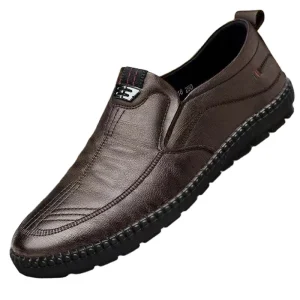 Men’s Casual Dress Shoes PU Leather Breathable and Rubber Insole