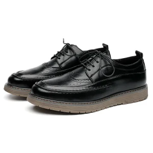 Men’s Casual Genuine Leather Dress Oxford Shoes Soft Comfortable Business Office Style Formal Shoes