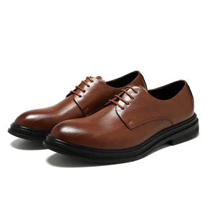 Men’s Casual Genuine Leather Dress & Oxford Shoes Soft Comfortable Business Office Style Formal Shoes for Men
