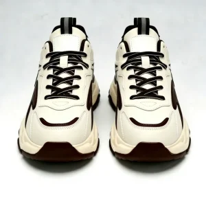 Men’s Casual High Top Running Sneakers PU Cloth Upper Large Rubber Sole Waterproof Breathable Winter Walking Shoes