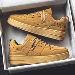 Men’s Casual Lace-up Sports Sneakers Breathable Korean Style Mesh Lining Spring Summer Versatile Fashion Trend