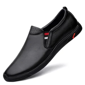 Men’s Casual Leather Shoes Business Casual Shoes Soft Soled Lazy Shoes Work Men’s Shoes