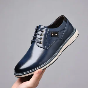 Men’s Casual Leather Shoes Fashionable and Versatile Shoes for Men Large Size