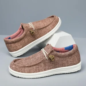 Men’s Casual Light Soft Soled High Quality Canvas Upper Winter Comfortable Walking Shoes Large Size